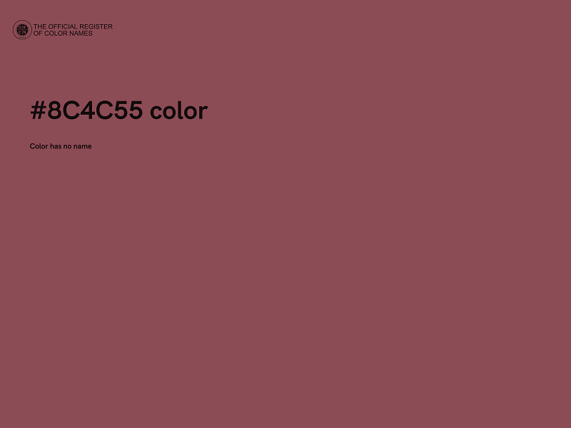 #8C4C55 color image