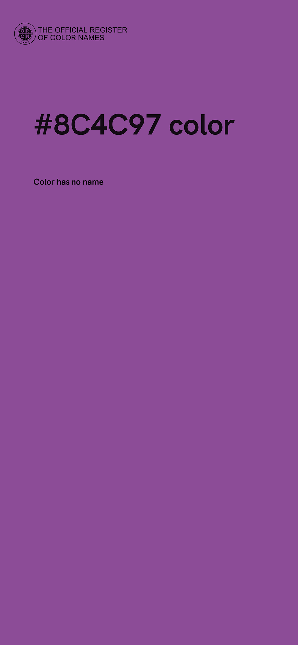 #8C4C97 color image