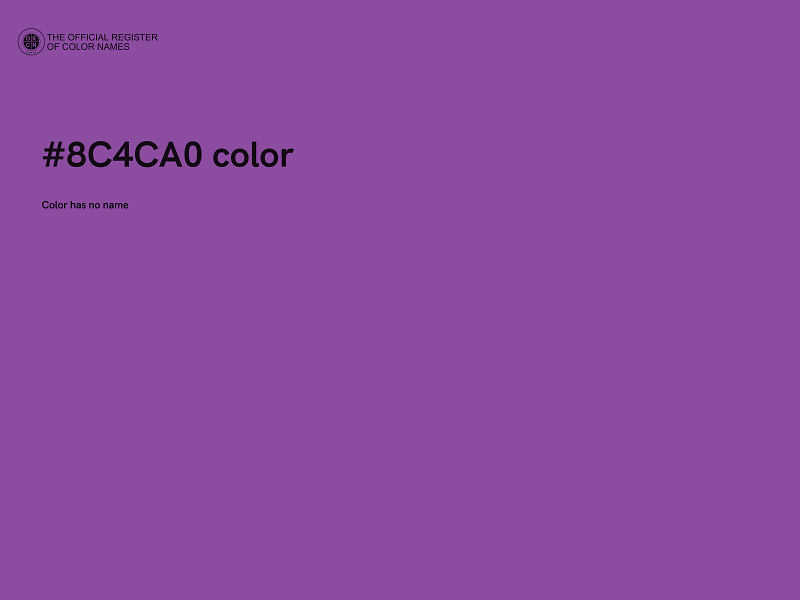 #8C4CA0 color image