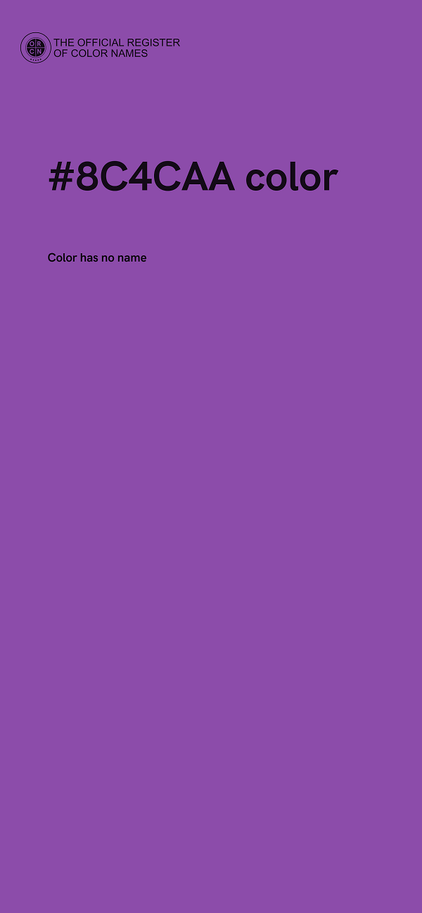 #8C4CAA color image