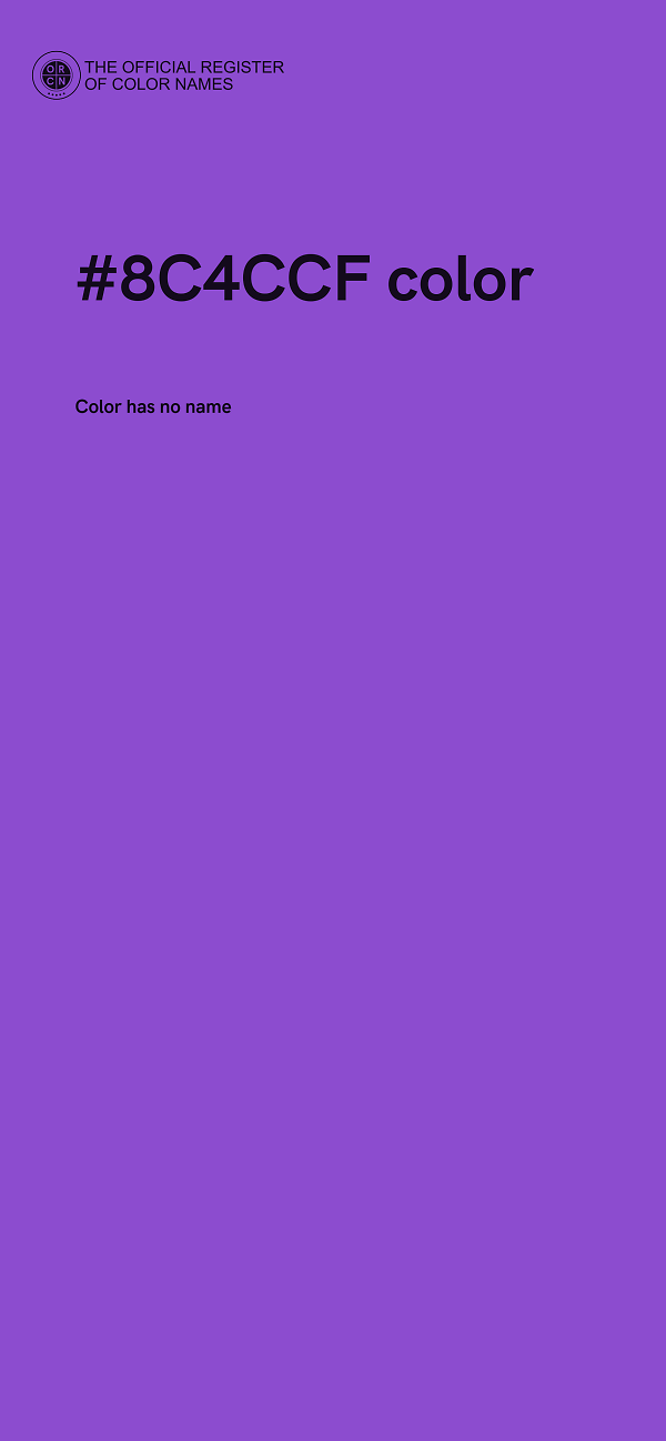 #8C4CCF color image