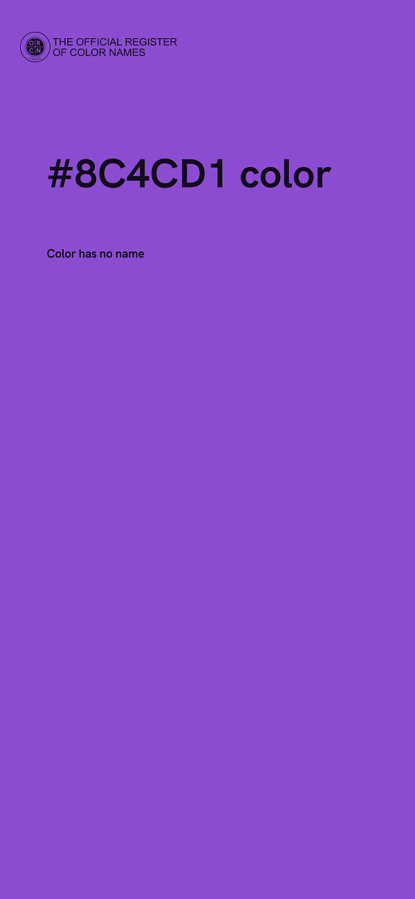 #8C4CD1 color image