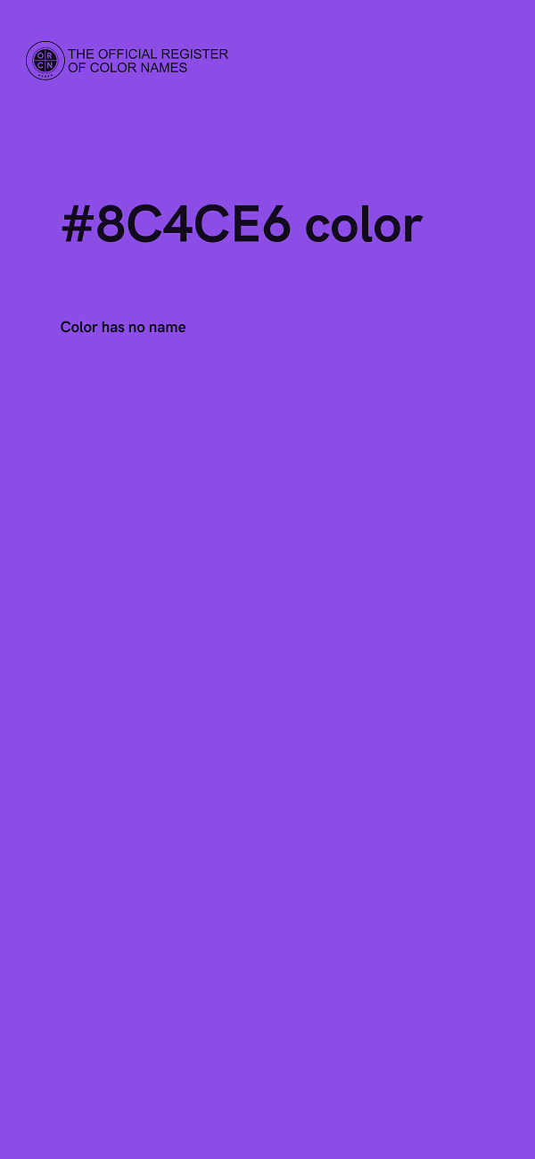 #8C4CE6 color image