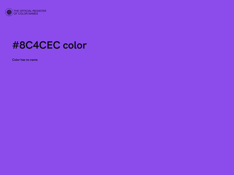 #8C4CEC color image