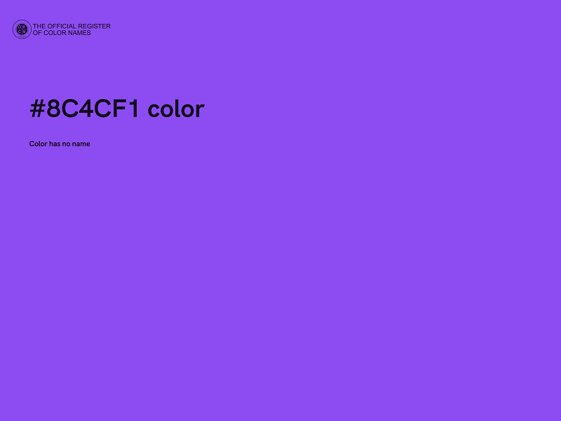 #8C4CF1 color image