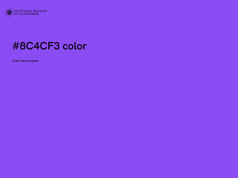 #8C4CF3 color image