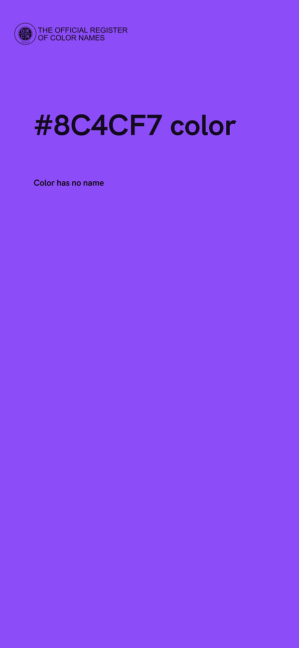 #8C4CF7 color image