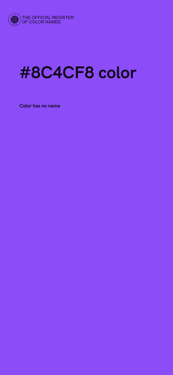 #8C4CF8 color image