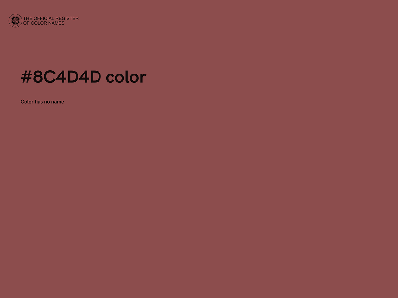 #8C4D4D color image