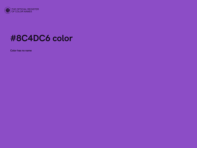 #8C4DC6 color image