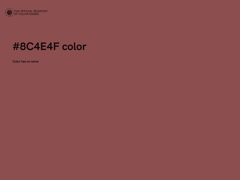 #8C4E4F color image