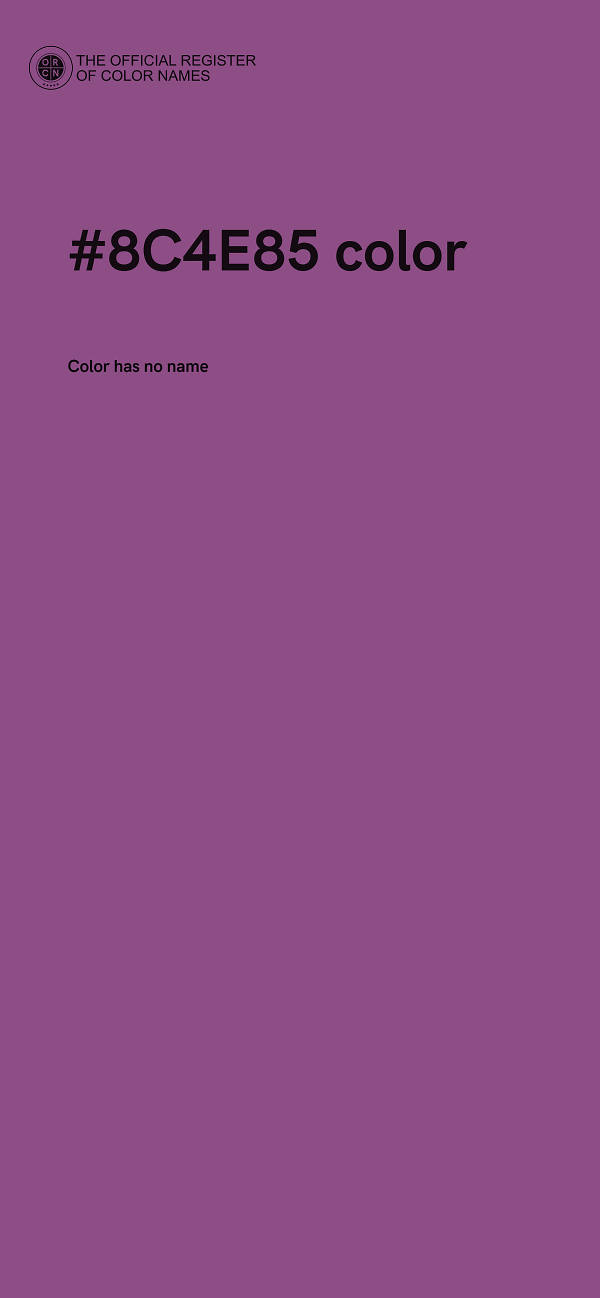 #8C4E85 color image