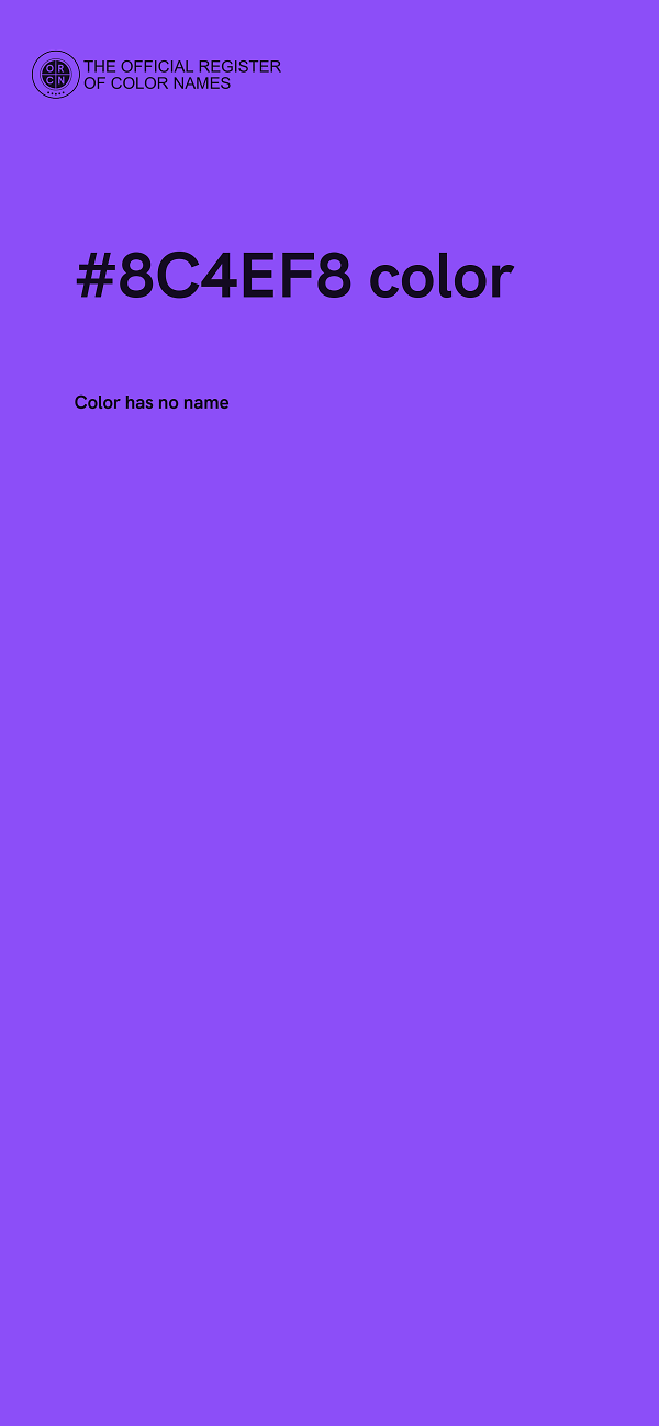 #8C4EF8 color image