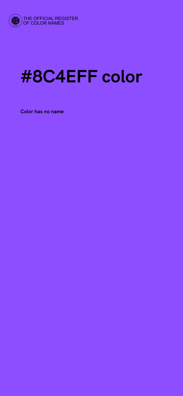 #8C4EFF color image