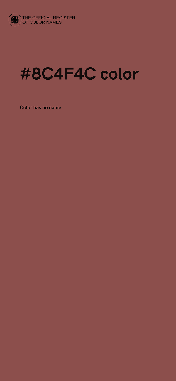 #8C4F4C color image