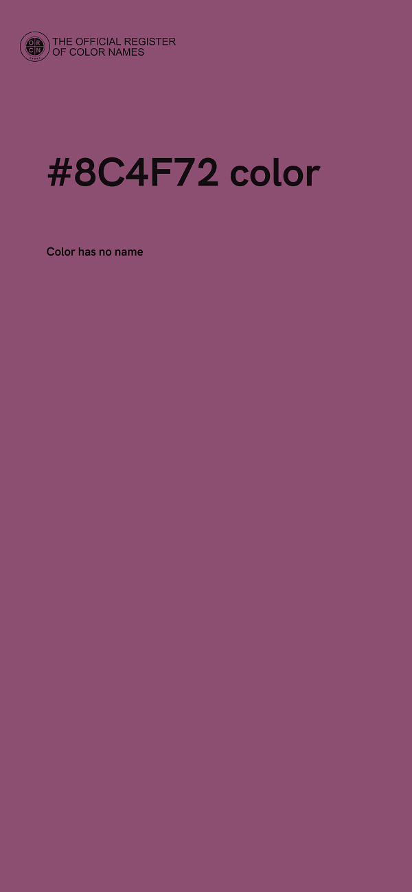 #8C4F72 color image