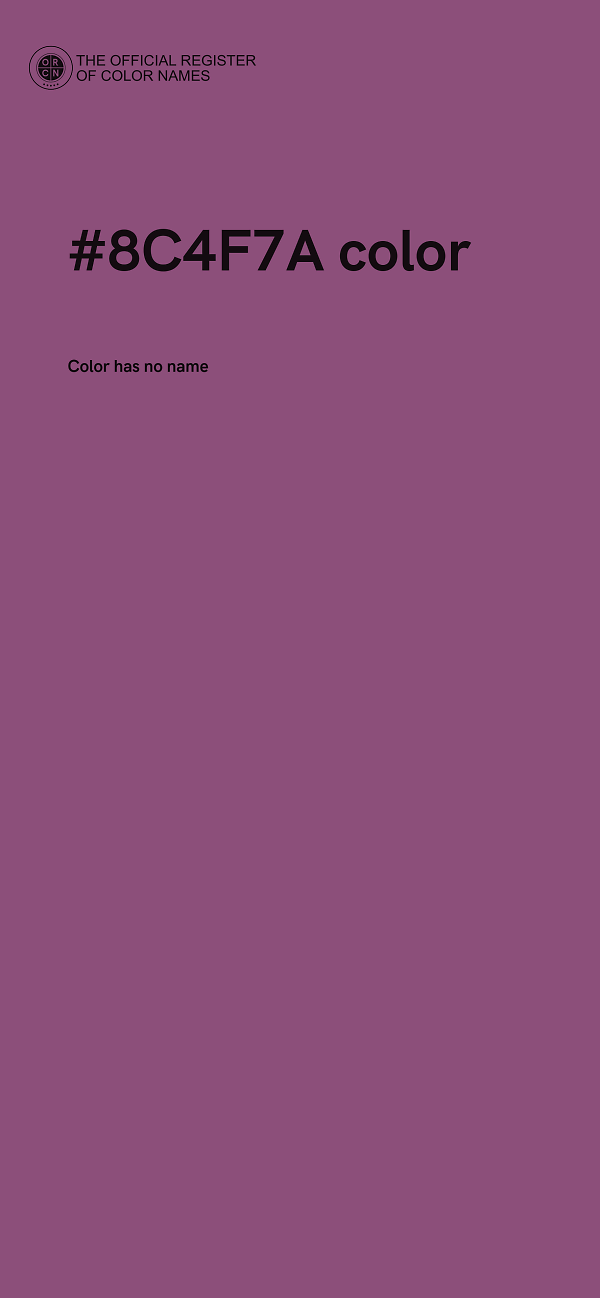 #8C4F7A color image