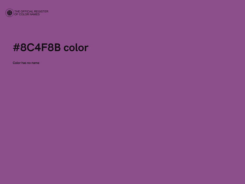 #8C4F8B color image