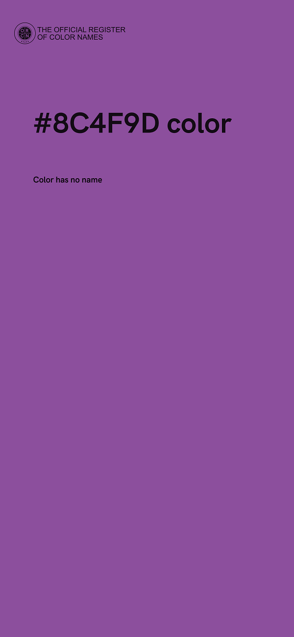 #8C4F9D color image