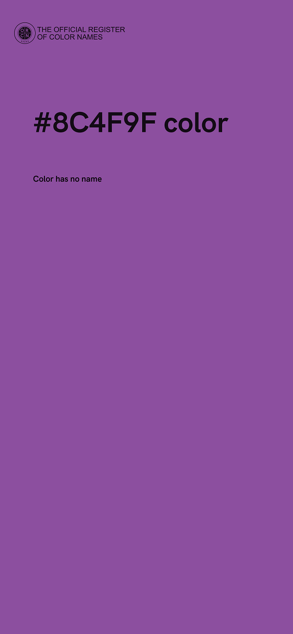#8C4F9F color image