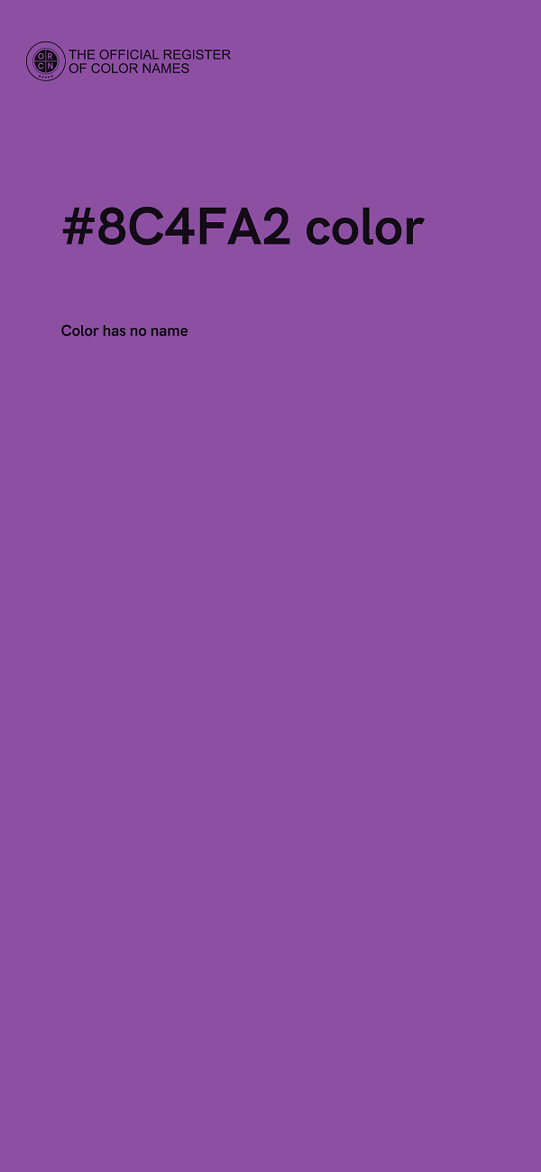 #8C4FA2 color image