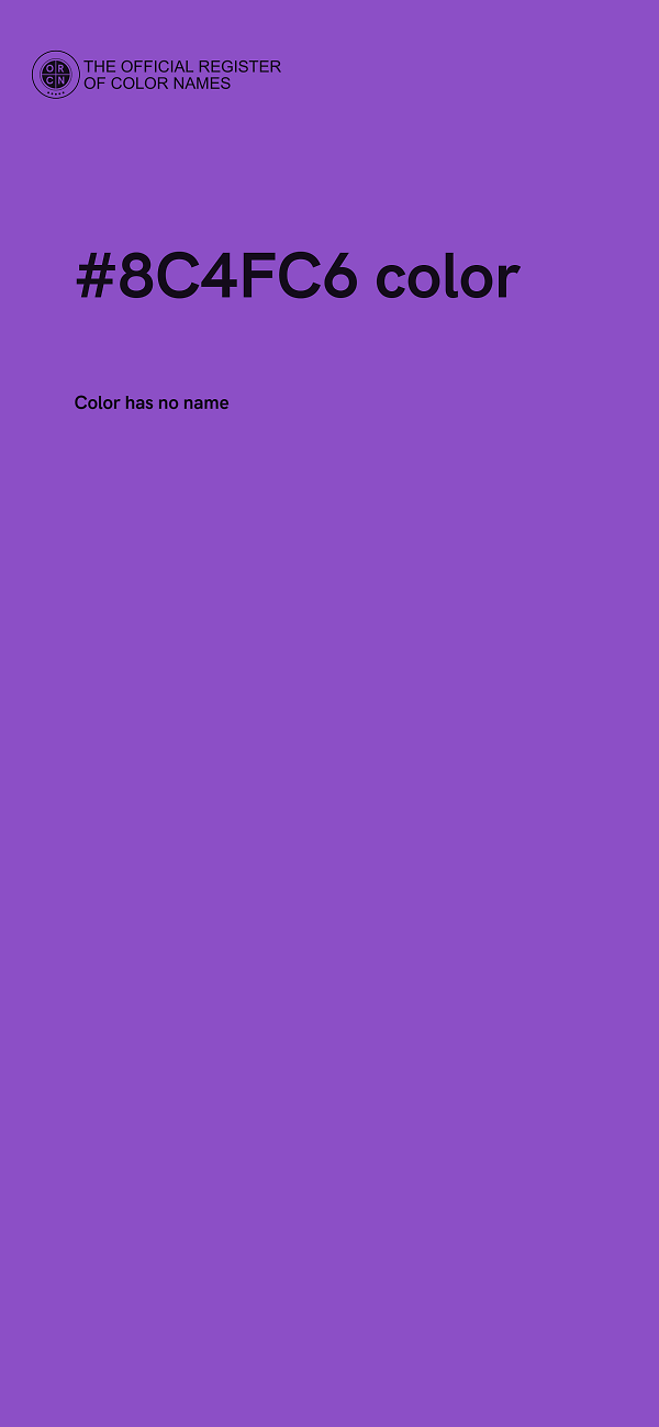 #8C4FC6 color image