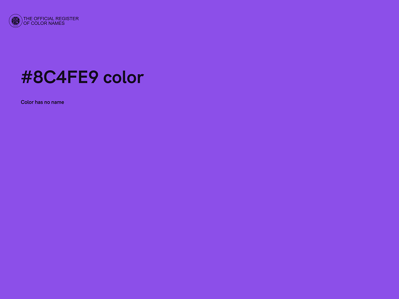 #8C4FE9 color image