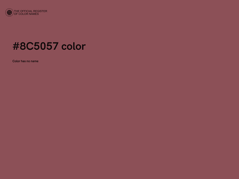 #8C5057 color image