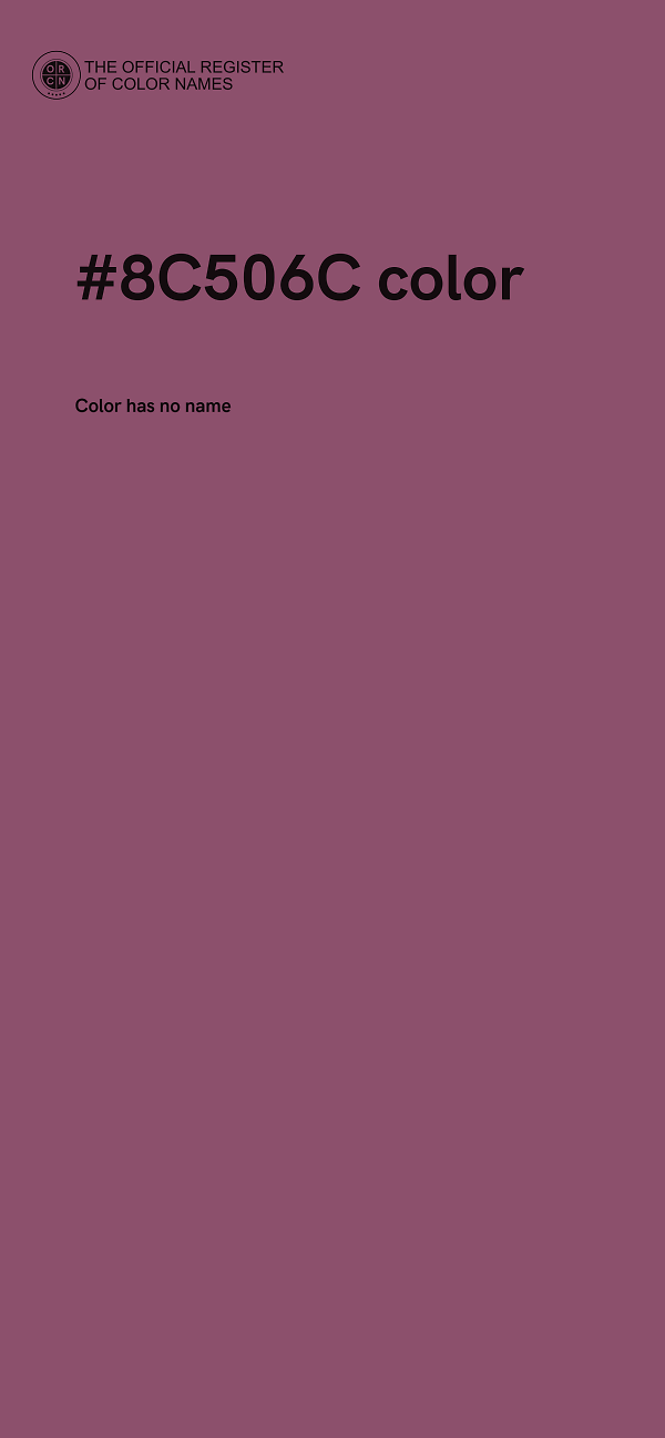 #8C506C color image