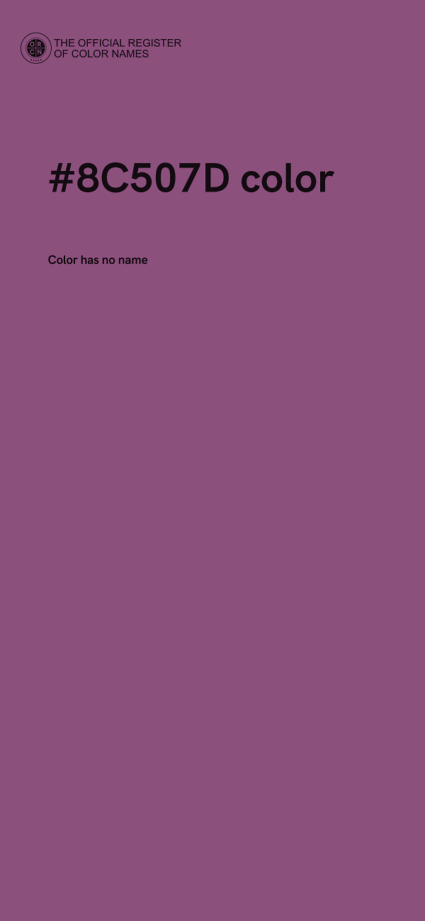 #8C507D color image
