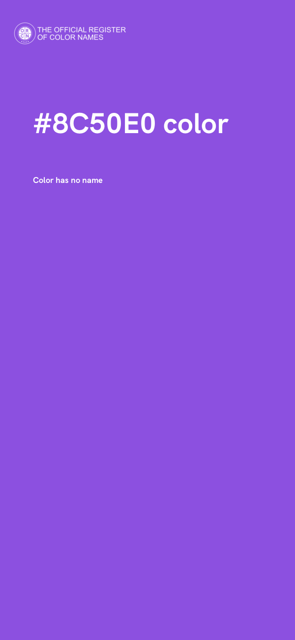 #8C50E0 color image