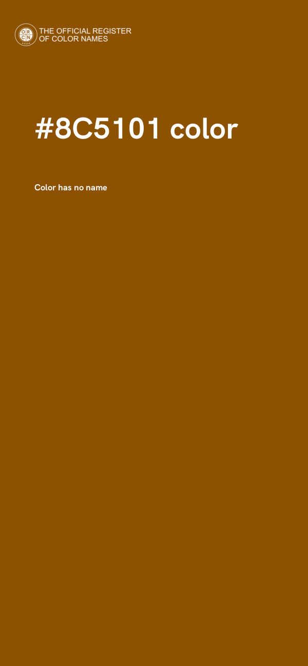 #8C5101 color image