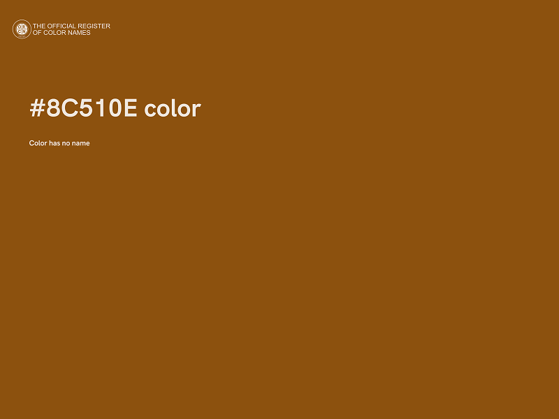 #8C510E color image