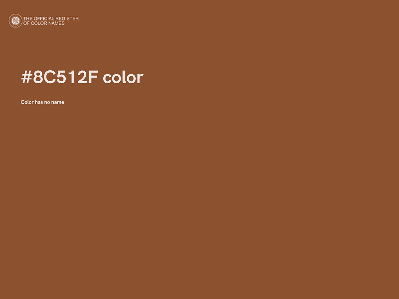 #8C512F color image