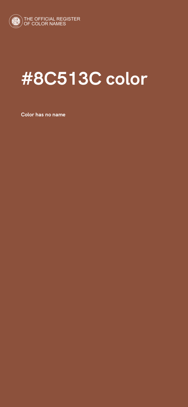 #8C513C color image