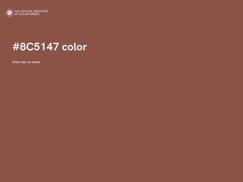 #8C5147 color image