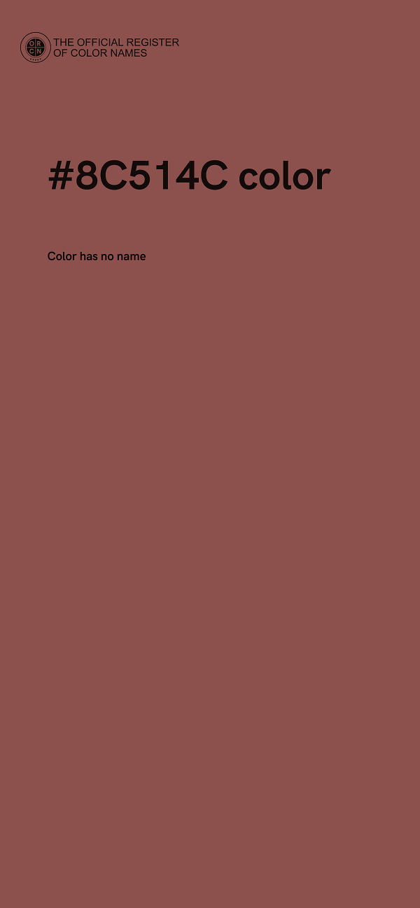#8C514C color image