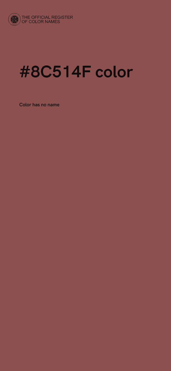 #8C514F color image