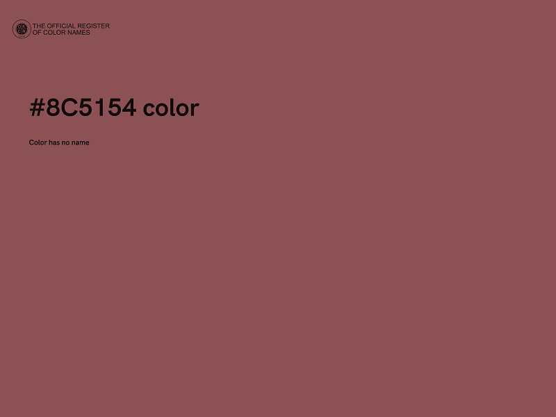 #8C5154 color image