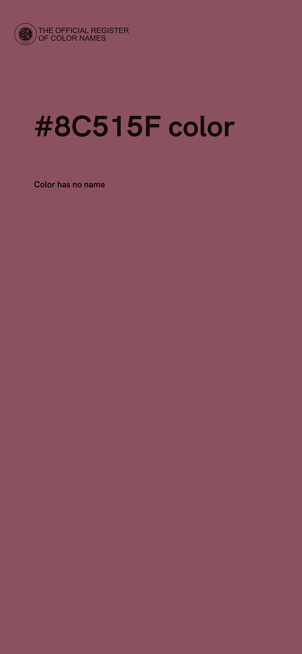 #8C515F color image
