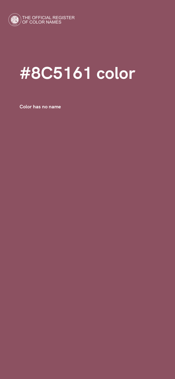 #8C5161 color image