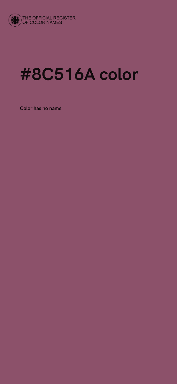 #8C516A color image