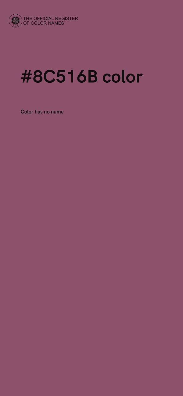 #8C516B color image