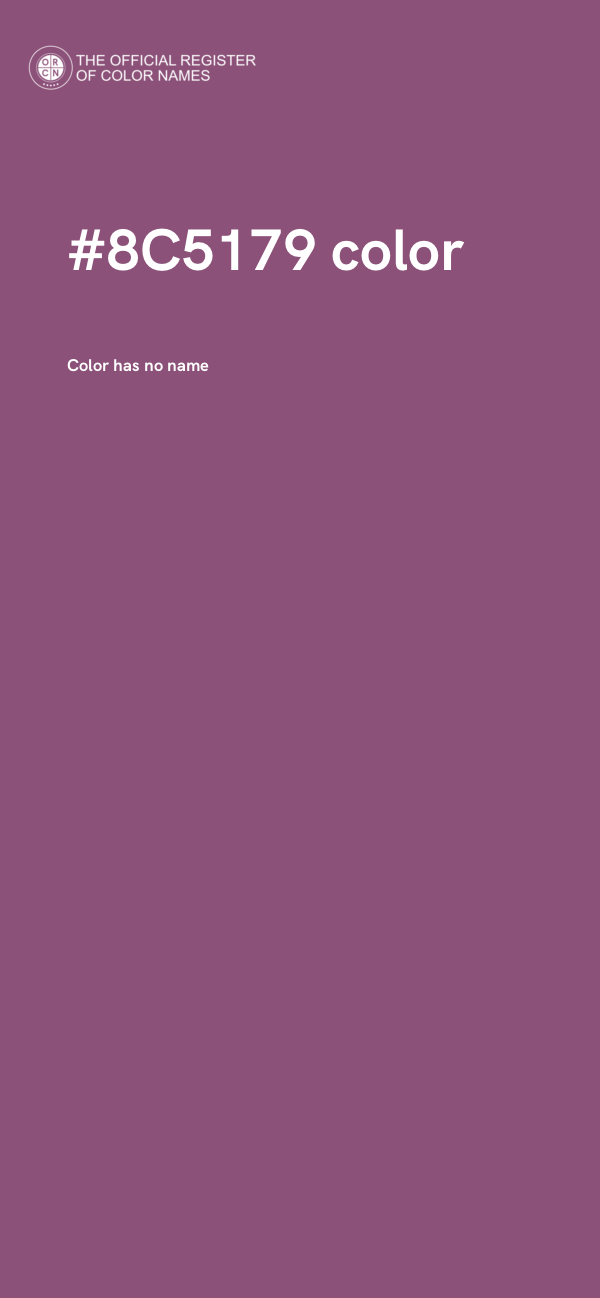 #8C5179 color image