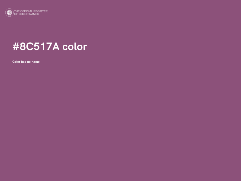 #8C517A color image