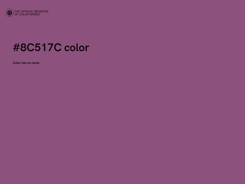 #8C517C color image