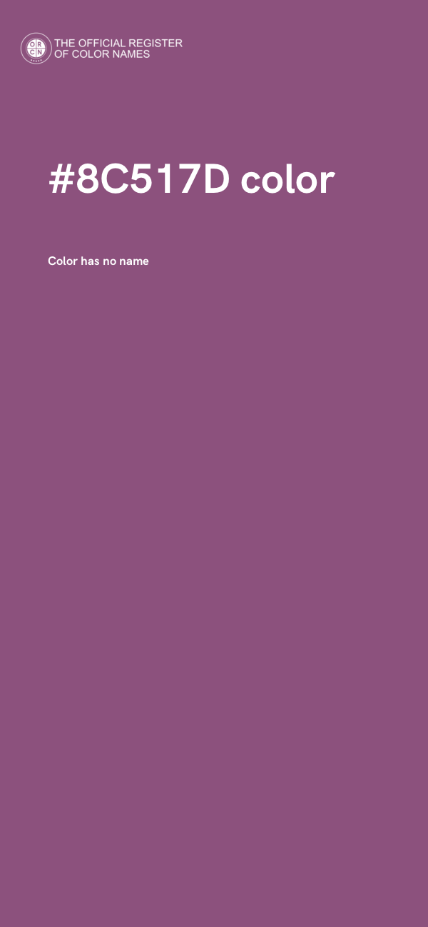 #8C517D color image