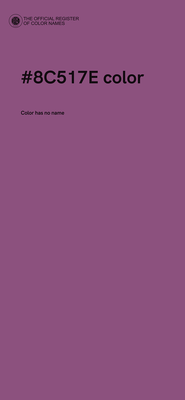 #8C517E color image