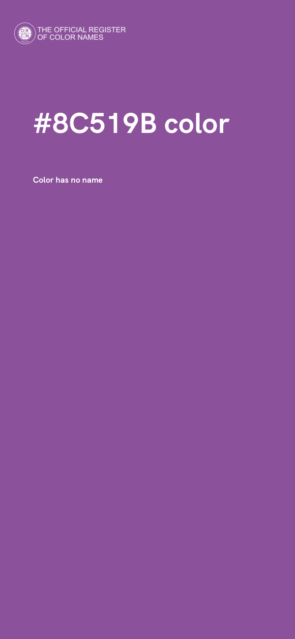 #8C519B color image