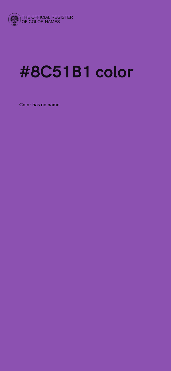 #8C51B1 color image